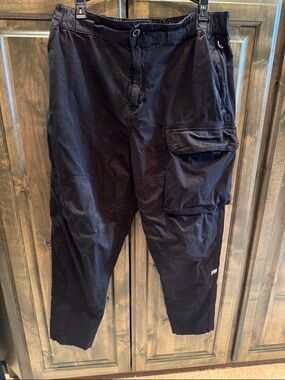 Men’s G-Star RAW Relaxed Black Cargo Trainer Pants 32 x 32 $150!